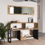 Hanah Home Ml26-A Consola Pino Atlántico Moderna Industrial 139x83.6x43.3 cm